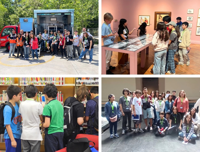 Estudiantes del Penta UC visitaron SENAPRED, el Museo de Bellas Artes y la Biblioteca de Humanidades de la universidad